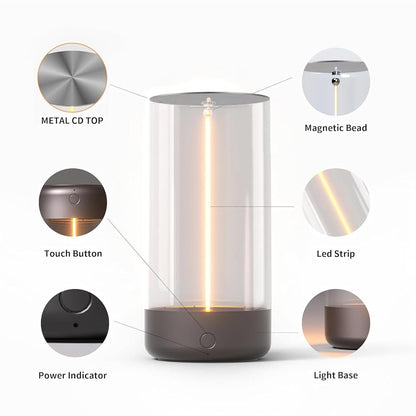 Magnetic lamp light
